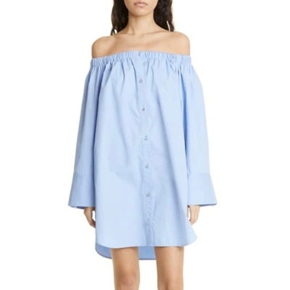 STINE GOYA AMANUEL ORGANIC COTTON SHIRTDRESS IN HYDRANGEA NWT WOMEN'S SIZE XXS - Picture 1 of 16